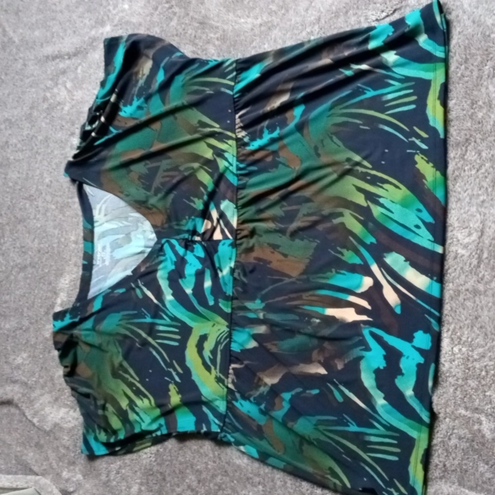 Lane Bryant abstract empire waist top
